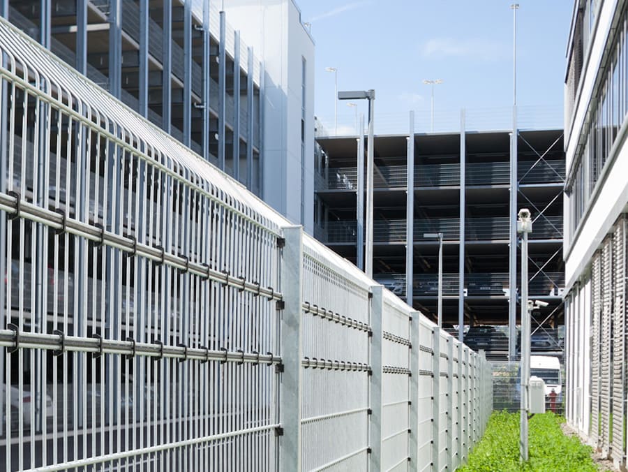 Detektionssysteme silbener Zaun